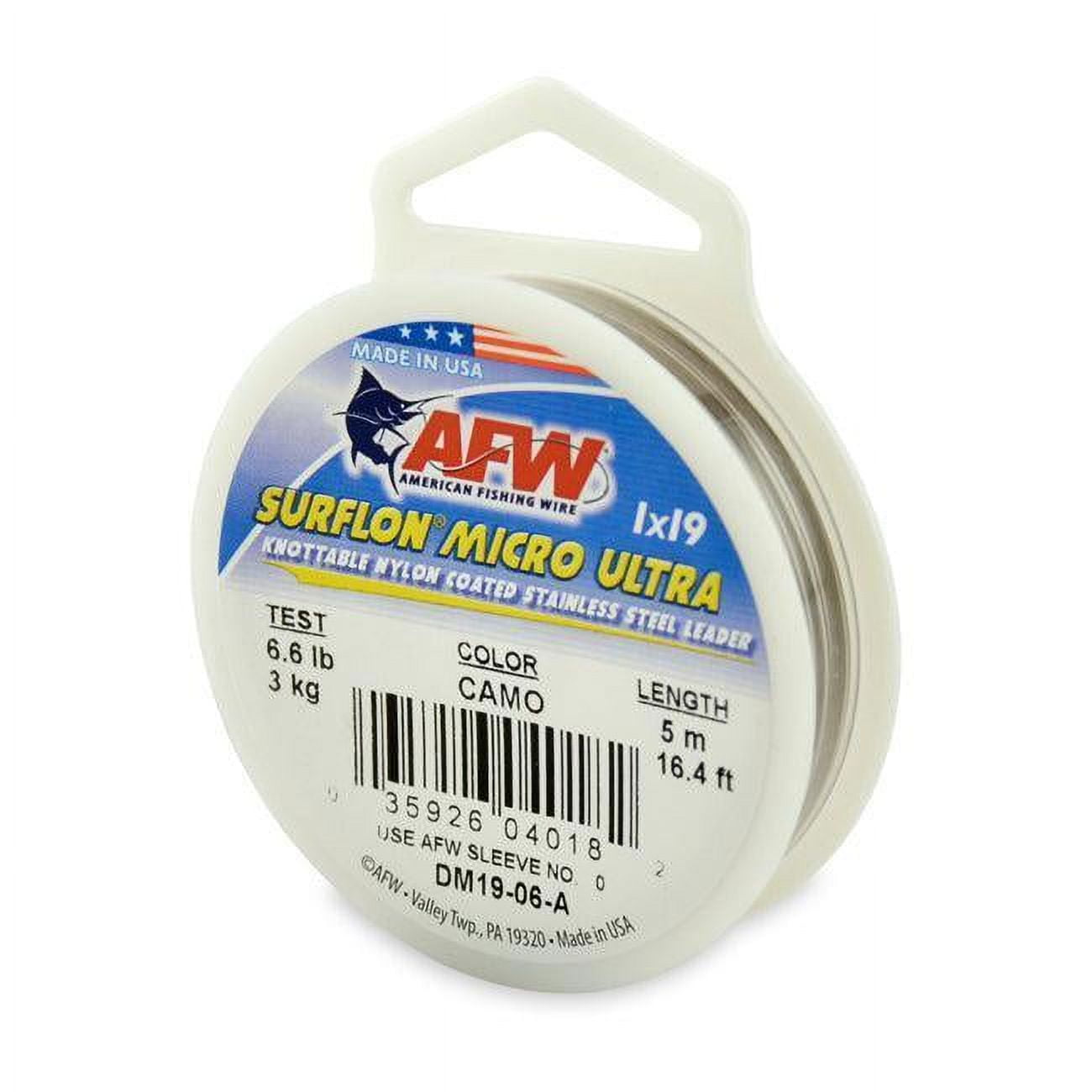 American Fishing Wire 49-Strand Cable Bare 7x7 Stainless Steel Leader Wire, Camo Brown Color, 800 Po - Walmart.com American Fishing Wire 49-Strand Cable Bare 7x7 Stainless Steel Leader Wire, Camo Brown Color, 800 Po - Walmart.com