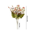 thumbnail image 3 of Fiudx Ramo de Crisantemos Artificiales, Arreglo Floral, Diseño Realista para Bodas y Decoración Del Hogar, Elegante Accesorio de Fotografía, Sin Mantenimiento, Tamaño 33 X 15 Cm., 3 of 6