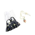 thumbnail image 3 of Conjunto de ropa para muñecas de peluche CUTICAT con collar y pantalones con tirantes, 3 of 5