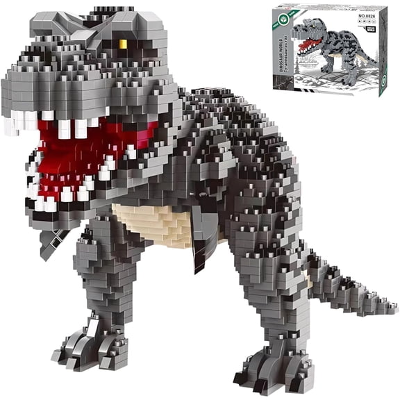 Tyrannosaurus Rex Building Block Toy Realistic Dinosaur Model Kit STEM Educational Construction Bricks for Kids & Adults, Collector’s Gift