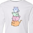 thumbnail image 4 of Inktastic Kawaii Kitten Stack Long Sleeve Youth T-Shirt, 4 of 5
