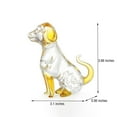 thumbnail image 5 of 1PCS Glass Dog Decor Dog Statue Ornaments Art，for Bedroom, Living roomDesk, Home Decoration, 5 of 5