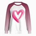 thumbnail image 6 of HCNTES Womens Valentines Long Sleeve Crew Neck Shirts Love Heart Casual Funny Spring Tee Tops for Ladies(Watermelon Red,M), 6 of 9