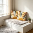 thumbnail image 6 of PiGOGI Set of 2 Bohemian Sun Print Throw Pillow Covers Geometric Decorative Cushion Cases, 6 of 6