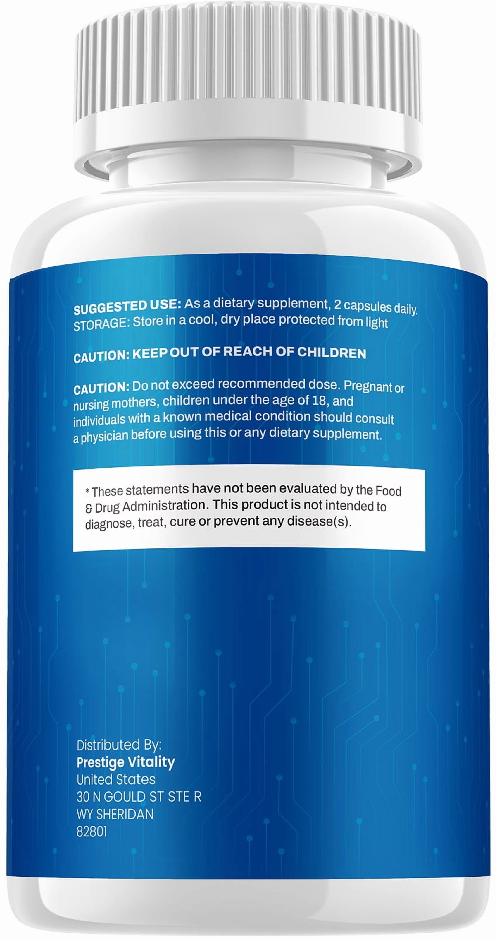 Iron Brain Supplement Capsules – IronBrain Natural Blend Memory Focus Pills, 5 Pack, 300 Capsules