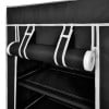 thumbnail image 5 of vidaXL 5 Tier Shoe Rack Tower Portable Storage Organizer w/ Shelf Black/Brown, 5 of 6