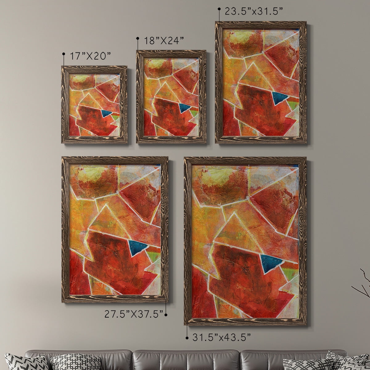 Primary Connection VII - Premium Framed Canvas 2 Piece Set - Ready to Hang