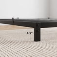 thumbnail image 2 of Negra queen size low - profile metal marco de cama: 6 - pulgada mattress foundation support, 2 of 8
