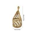 thumbnail image 4 of HWRETIE Handmade Cotton Rope Hanging Fruit Basket,Wall Mount Produce Storage Net,Boho Kitchen Organizer with Wood Ring, 4 of 6