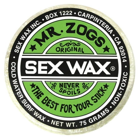 Mr. Zogs Original Sexwax - Cold Water Temperature Coconut Scented (White), Ideal for base or top coat By Mr Zogs