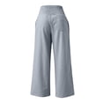 thumbnail image 3 of Kelon Women's Casual Pants, Women Wide Leg Palazzo Pants 2026 Summer Casual Loose Elastic High Waisted Flowy Lounge Beach Trousers Work Outfits, 3XL, 3 of 4