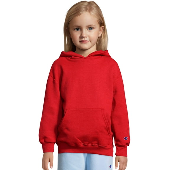 Champion Kids' Double Dry Fleece Pullover Hoodie Scarlet XL