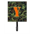 thumbnail image 1 of Letter Y Initial Monogram - Camo Green Leash Holder Or Key Hook, 1 of 1