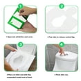 Skycase 50 Pack Toilet Seat Covers Paper Flushable,Travel Disposable