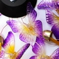 thumbnail image 5 of Epicgadget Solar Mobile Light Hanging Wind Chime Butterfly with Bells, Color Changing Outdoor Solar Garden Decorative Lights for Walkway Pathway Backyard Decoration Parties (Purple Wing Butterfly), 5 of 6