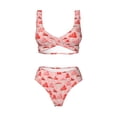 thumbnail image 4 of Rocae Cute Mushroom1 for Bikini Set for Women Two Piece Sexy High Swimsuits Split Crossover Bikini Small, 4 of 9