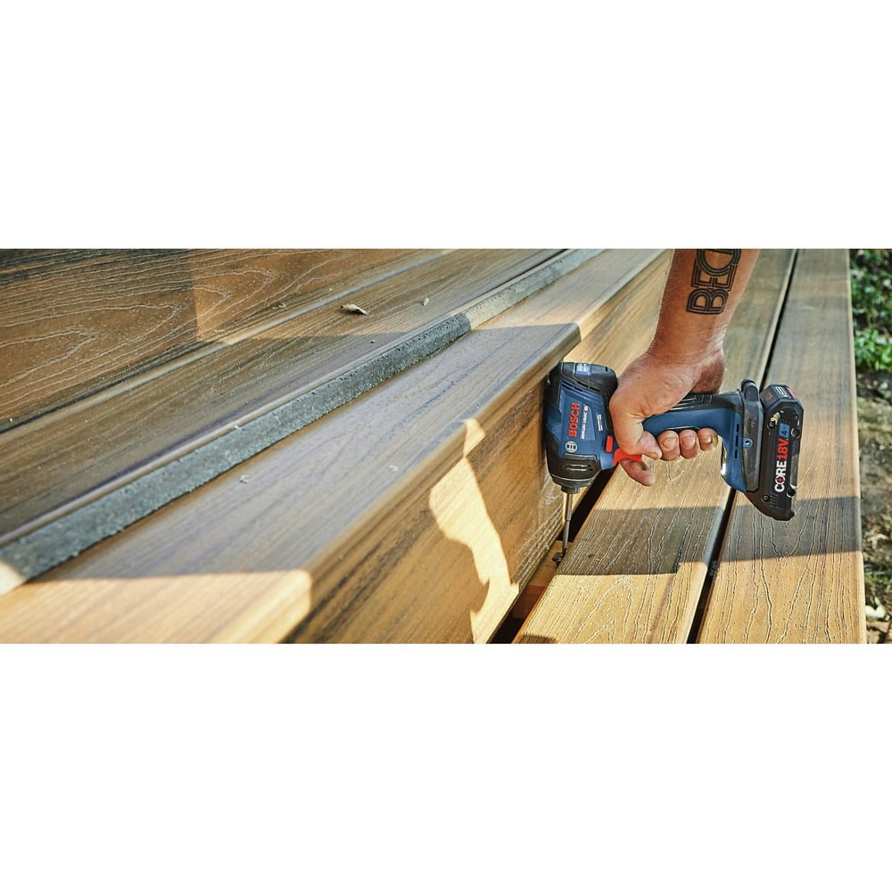 Restored Bosch GDR18V-1860CB25-RT 18V Brushless Lithium-Ion 1/4 in. Hex Cordless Connected-Ready Impact Driver Kit (4 Ah) (Refurbished)