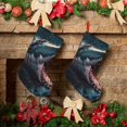 thumbnail image 3 of Zufioo Wave Chain Shark for 18-inch Stitching Christmas Stockings, Suitable for Christmas, Christmas Trees, Indoor and Outdoor Holiday Decorations-Short plush, 3 of 8
