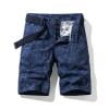 thumbnail image 1 of Wide Leg Pants Men's Plus Size Cargo Shorts Multi-Pockets Relaxed Summer Beach Shorts Pants Blue Xl, 1 of 3