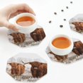 thumbnail image 7 of Pofeuu Yak Print Leather Coasters Set of 6, Round Cups Mugs Mat Pad for Home Kitchen Heat Resistant Drink Coasters,Octagon, 7 of 7