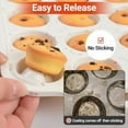 thumbnail image 4 of PLERISE Metal Reinforced Silicone Mini Cupcake Pan, Nonstick 24 Cups, 1 Pack, 4 of 7