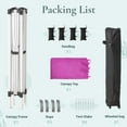 thumbnail image 2 of Erommy 10x10 ft Pop Up Canopy Tent, Easy Up Outdoor Canopy with Wheeled Bag, 4 Sand Bags, 4 Ropes and 8 Spikes,Pink, 2 of 7