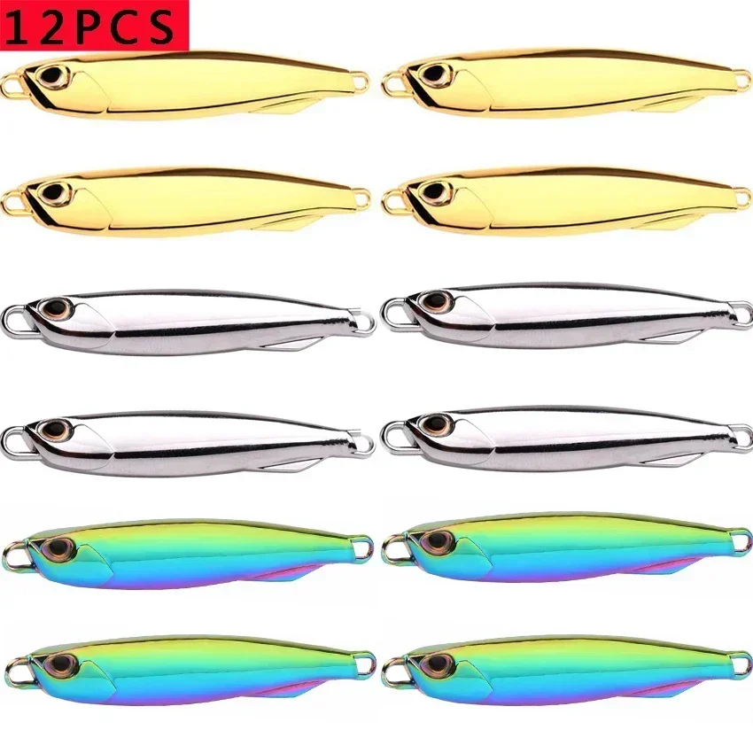 4 Leurres De Pêche Métalliques – Cuillères Et Jigs Pour Brochet, Sandre, Perche, Truite – Haute Mer