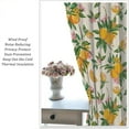 thumbnail image 6 of Vintage Lemon Blackout Curtains, Spring Rustic Farmhouse Beautiful Lemon Floral Greens Print Blackout Rod Pocket Window Treatments Drapes for Bedroom Kitchen 84x84in, 6 of 6