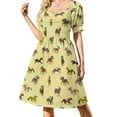 thumbnail image 3 of To The Horse Races (Yellow) Dress purple dress elegant guest wedding dress summer dress women 2024, 3 of 7