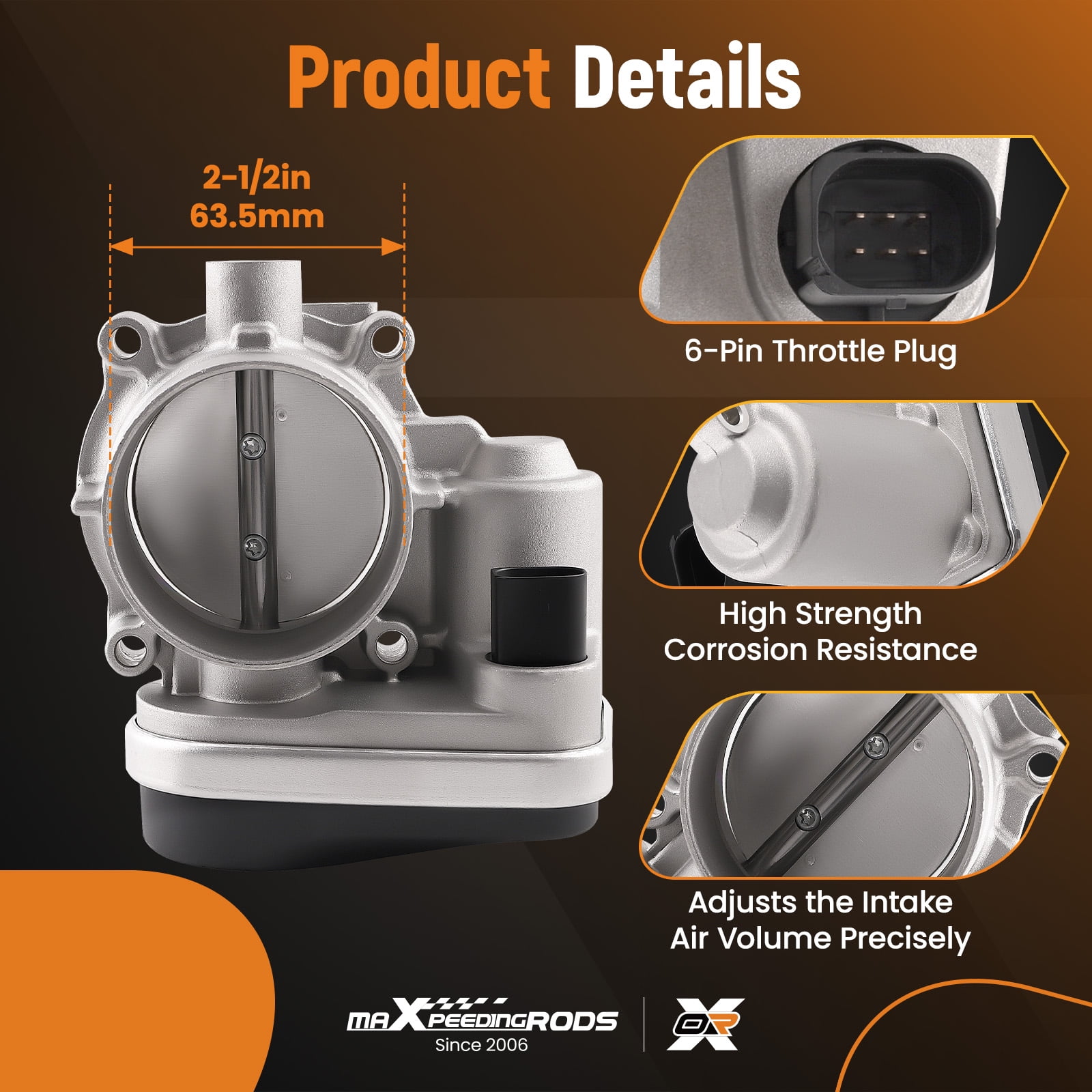 maXpeedingrods Electronic Throttle Body for Chrysler 300 Sebring Pacifica Town & Country, for Dodge Avenger Challenger Journey Charger Magnum, 04591844AC 04861691AA