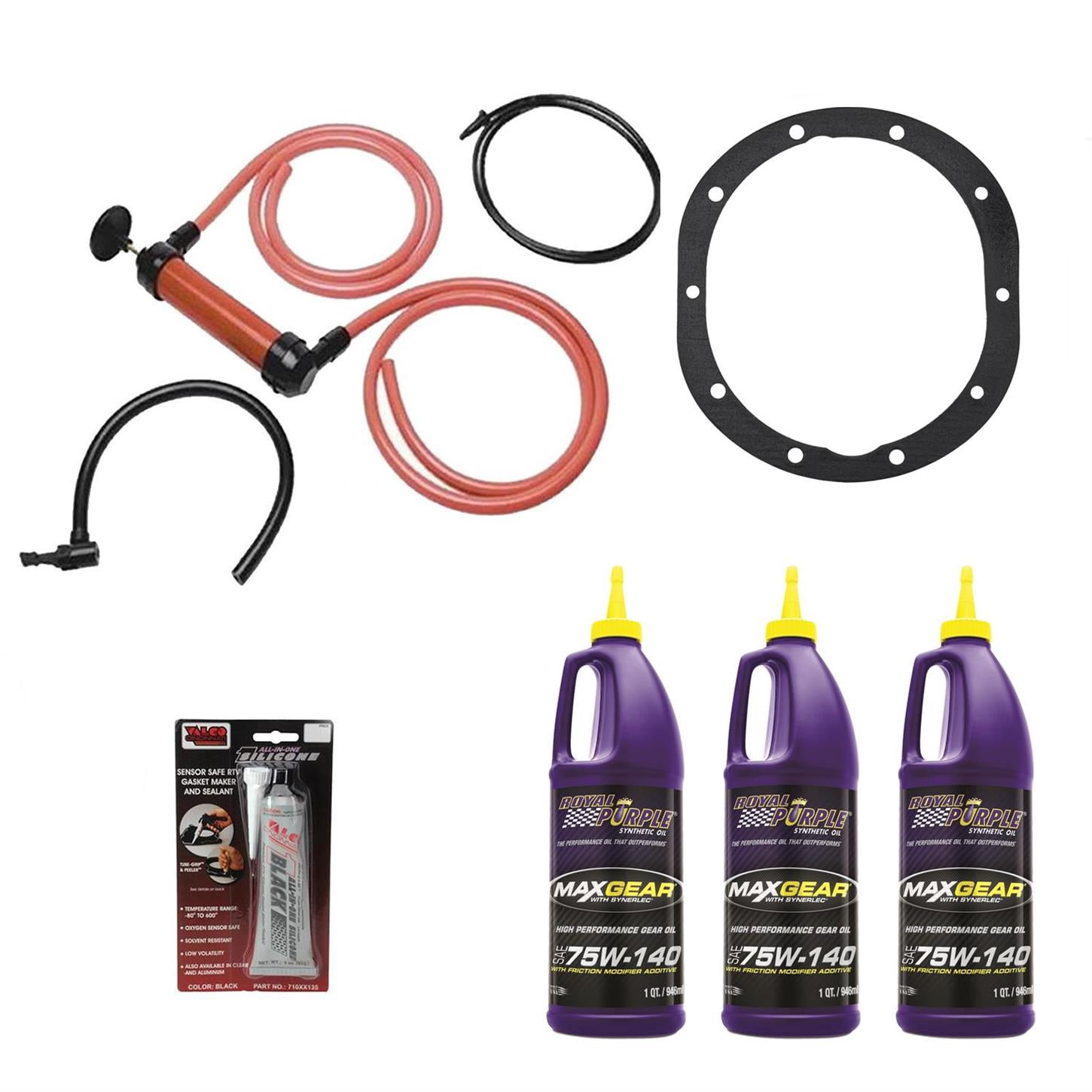 Royal Purple Max-Gear 75W90 Synthetic Gear Oil - Pack Of 6 Quarts, GL-5/GL-4