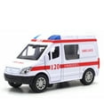thumbnail image 2 of Voiture à Rétrofriction Créative Modèle Réduit 1/32 Voiture Ambulance Jouet avec Son et Lumière, 2 of 10