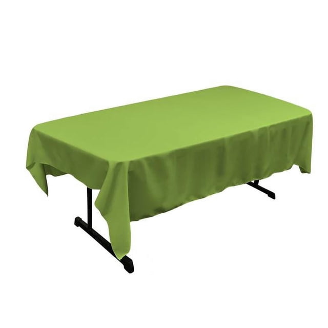 LA Linen TCpop60x84-LimeP84 Nappe Rectangulaire en Polyester Popeline, Lime - 60 x 84 Po.