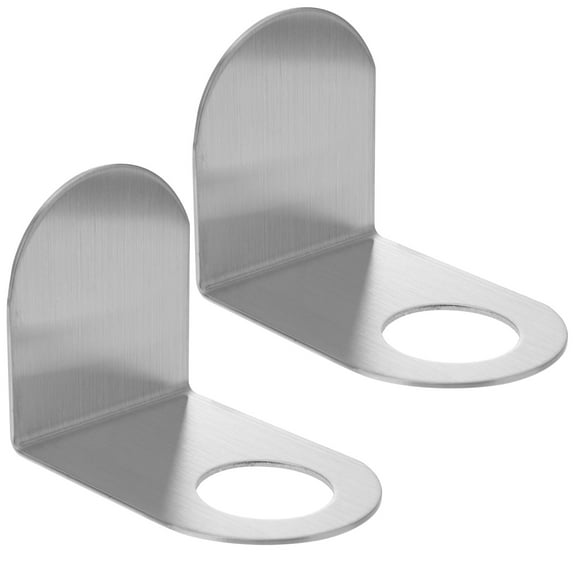 ROSENICE 2Pack Bathroom Soap Bottle Holder Wall Mounted Stainless Steel Silver 11.8x7.9x3.9in