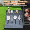thumbnail image 2 of Czcpp-tapis en Silicone pour Outils de Gril Blackstone, Tapis de Spatule Résistant à la Chaleur, Repose-Outil de Barbecue, Cuisson, Tapis de Gril en Silicone, Gris, 1 Pack, 2 of 4