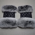 thumbnail image 1 of Guantes de cuero de invierno cálidos para mujer, guantes de ciclismo con pantalla táctil forrados con vellón, resistentes al frío, 1 of 6