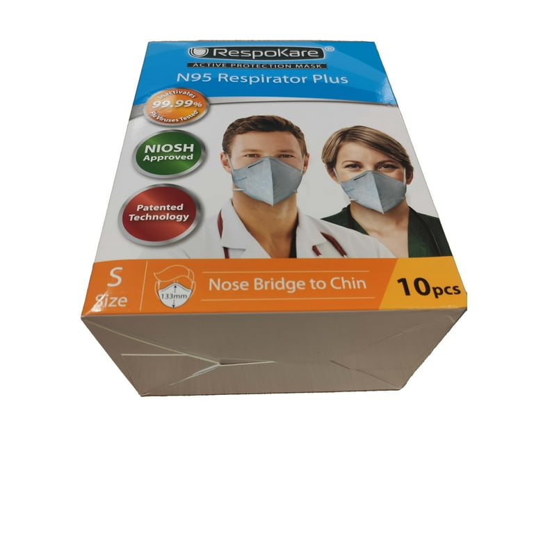 RESPERA リジェネレーション マスク Respokare N95 Respirator Plus 10ct Size KIDS - Walmart.com