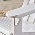 thumbnail image 2 of GDF Studio Cara Outdoor Acacia Wood Folding Adirondack Chair, White, 2 of 10