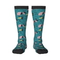 thumbnail image 1 of Fotbe Dachshund Dog Calcetas Divertidas Estampadas para Hombre y Mujer, Calcetas de Algodón hasta la Rodilla para Caminar, Correr, Enfermería y Embarazo, 1 of 6