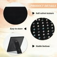 thumbnail image 4 of Black Velvet Ring Display Stand 8.9Inch Height 50 Slots Ring Organizer Frame Ring Holder with Bracket Rectangle Ring Jewelry Display Tray Ring Pad Showcase for Selling Rings, 4 of 9