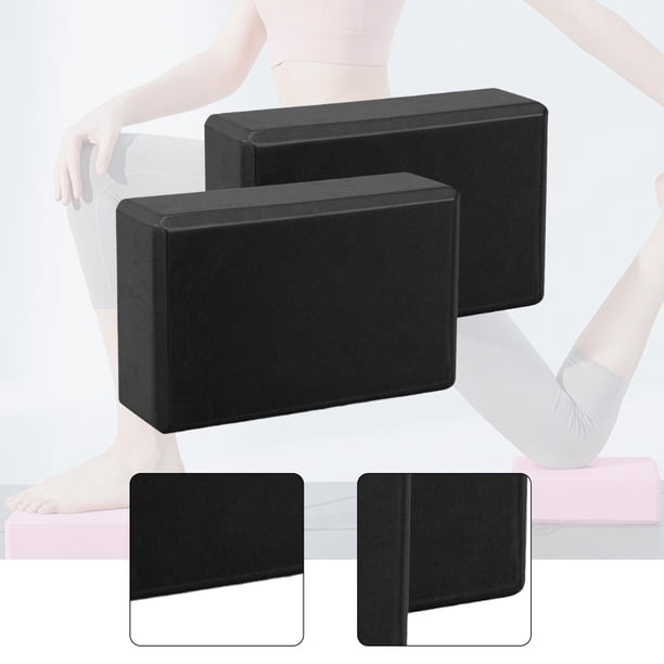 Lot de 2 blocs de yoga en mousse EVA haute densité souple et antidérapant pour pilates, méditation, danse