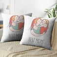 thumbnail image 3 of LALILO Throw Pillow Covers Greeting Card Mother Day Best Mom Cushion Cover 18" x 18", 3187 Pack, 3 of 6