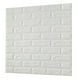 thumbnail image 3 of Papel tapiz 3D Etiqueta de pared de ladrillo Espuma TV Calcomanía de fondo Autoadhesivo Peel adhesivo, 10 piezas, Blanco sidaley HA002452-17, 3 of 6