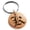 Rose, variant on Stainless Steel Letter K Initial Old English Monogram Engraved Small Medallion Circle Charm Keychain Keyring