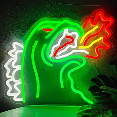 Neon Light King of The Monster Dimmable LED Neon Sign for Wall Decor Gaming Room Lights Boys Room Decor Fire-breathing Monster Neon Signs Dinosaur Neon Light$$Tools & Hardware Other