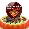 thumbnail image 5 of Acrylic My Favorite Color is Pizza Cake Topper Party Decoration for Wedding Anniversary Birthday Graduation, 5 of 6