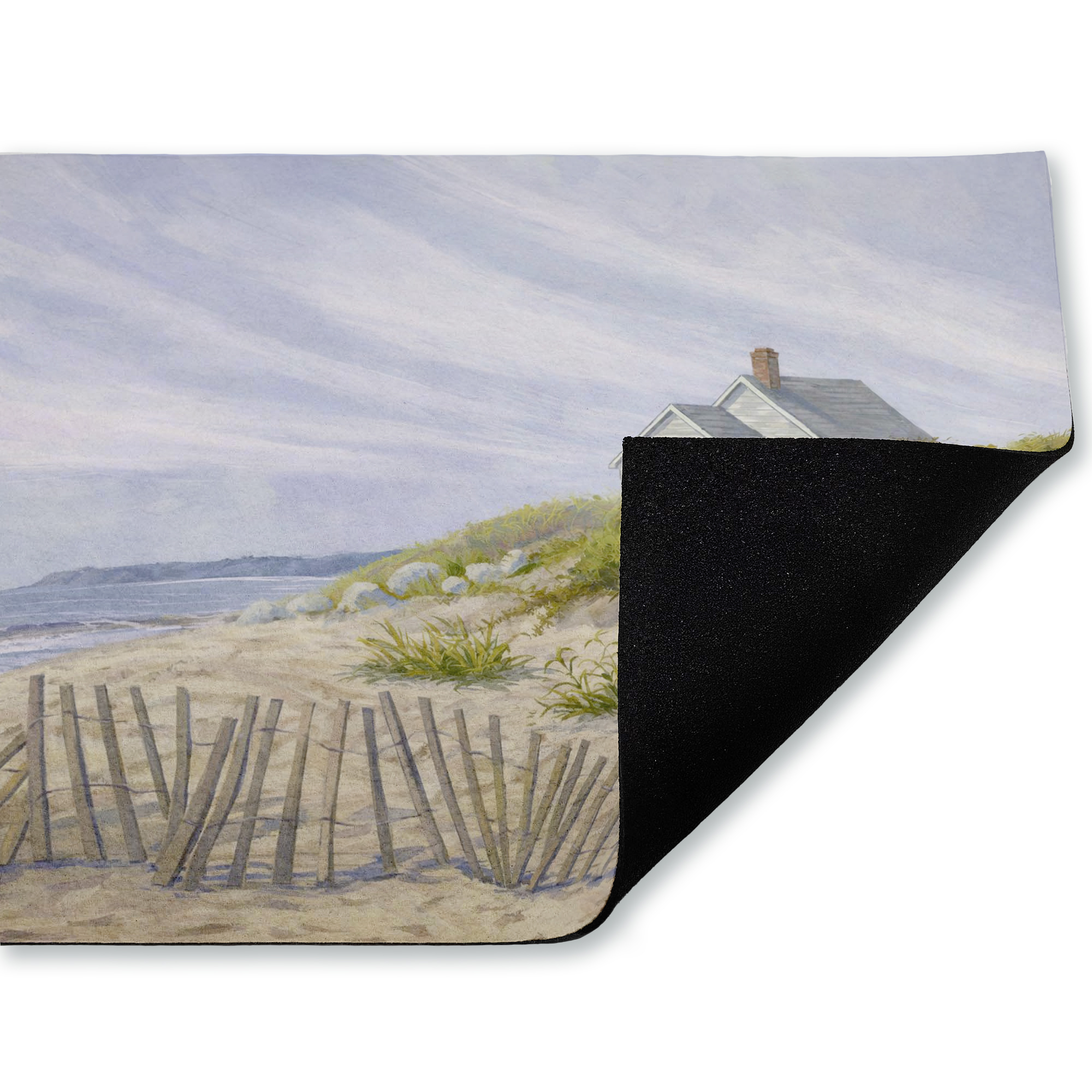 Stupell Industries Windblown Fence By Beach Printed Outdoor Door Floor Mat, design by Ziwei Li