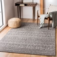 thumbnail image 1 of SAFAVIEH Tulum Collection 5'3" x 7'6" Dark Grey/Ivory TUL263F Moroccan Boho Distressed Non-Shedding Living Room Bedroom Dining Home Office Area Rug, 1 of 2