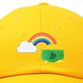 thumbnail image 2 of DALIX St. Patricks Pot of Gold Hat Womens Embroidered Baseball Cap in Gold, 2 of 6