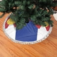 thumbnail image 2 of Colorado Flag Pattern Christmas Tree Skirt Tassel Lace for Xmas Ornaments Decoration 48", 2 of 6